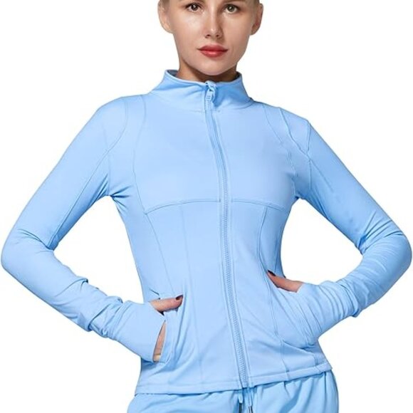 SUNZEL Women Lightweight Sports Running Workout Yoga Athletic Jacket Sz 8 Maroon - Picture 8 of 12